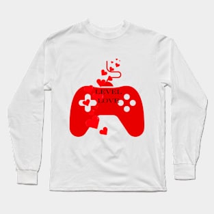 Valentines Day Gaming Level Love Tee Shirt Long Sleeve T-Shirt